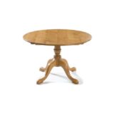 A hand made Draw Leaf Pedestal Table