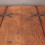 Handmade Fold Over Refectory Table  In Suffolk Oak - Image 7
