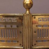 Late 18thc. Curved Brass Fender - Image 2