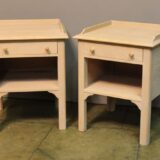 A Pair of Handmade Limed Oak Bedside Cupboards - Image 2