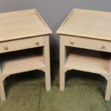 A Pair of Handmade Limed Oak Bedside Cupboards - Image 4