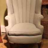 19thc Walnut Wing Armchair