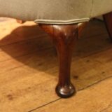19thc Walnut Wing Armchair - Image 4