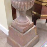A Pair of Early 20thc. Cast iron Urns - Image 4