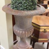 A Pair of Early 20thc. Cast iron Urns - Image 5