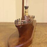 Unusual 20th c Wooden Table Lamp - Image 3