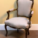Pair of 19thc. Gilt & Painted Salon Chairs - Image 3