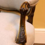 Pair of 19thc. Gilt & Painted Salon Chairs - Image 5