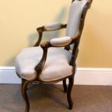 Pair of 19thc. Gilt & Painted Salon Chairs - Image 7