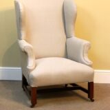 Large 19thc. Mahogany Wing Armchair - Image 2