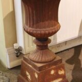 A Pair of 20thc. Cast Iron Urns - Image 2