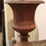 A Pair of 20thc. Cast Iron Urns - Image 3