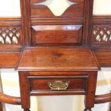 Late 19thc Pitch Pine Hall Stand - Image 3