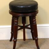 19thc Mahogany Piano Stool - Image 2