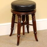 19thc Mahogany Piano Stool