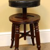 19thc Mahogany Piano Stool - Image 4