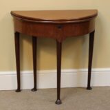 18thc Mahogany D Games Table - Image 2