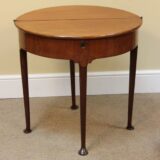 18thc Mahogany D Games Table - Image 3