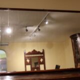 Large 19thc. Mahogany Framed Wall Mirror
