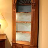 A Pair of early 20thc Pine Corner Cabinets