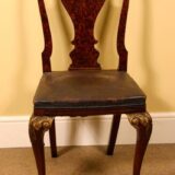 A Set of Six 19thc. Walnut & Burr Walnut Single Dining Chairs