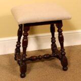 19thc. Walnut Stool - Image 3