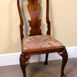19thc. Walnut Side Chair