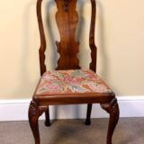 19thc. Walnut Side Chair - Image 2