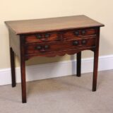 18thc. Elm Side Table - Image 3