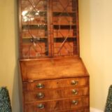 Late 18thc. Mahogany Bureau Bookcase
