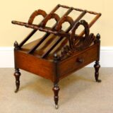 19thc. Rosewood Canterbury - Image 4