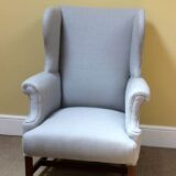 19thc. Mahogany Wing Armchair - Image 2