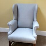 19thc. Mahogany Wing Armchair - Image 3