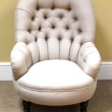 Late 19thc. Button Back Chair