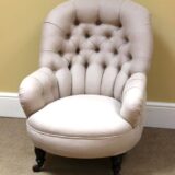 Late 19thc. Button Back Chair - Image 2