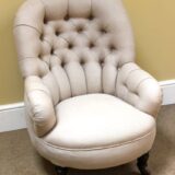 Late 19thc. Button Back Chair - Image 3