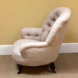 Late 19thc. Button Back Chair - Image 4