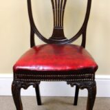 Set of Four 19thc. Shield Back Dining Chairs