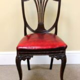 Set of Four 19thc. Shield Back Dining Chairs - Image 2