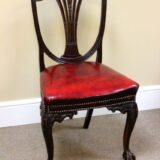 Set of Four 19thc. Shield Back Dining Chairs - Image 3