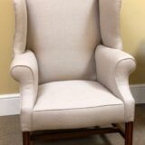 Late 19thc. Mahogany Wing Back Armchair - Image 3