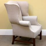 Late 19thc. Mahogany Wing Back Armchair - Image 4