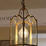 Early 20thc. Brass Pentagonal Lantern