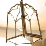Early 20thc. Brass Pentagonal Lantern - Image 2