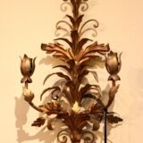 A Pair of Bronzed Electric Wall Lights - Image 3