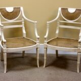 A Pair of Regency Painted Bergere Chairs - Image 2