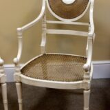 A Pair of Regency Painted Bergere Chairs - Image 3