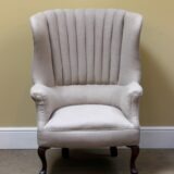Late 19thc. Walnut Upholstered Armchair