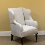 19thc. Mahogany Wing Armchair - Image 3