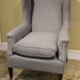 Late 19thc Walnut Wing Armchair - Image 3